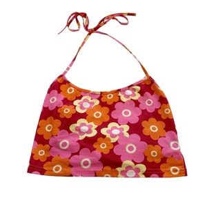 SHEIN Flower Halter Crop Top